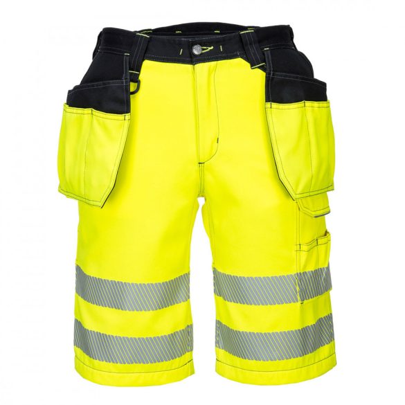 Portwest PW3 Hi-Vis rövidnadrág PW343 - sárga / fekete - 30 (S)