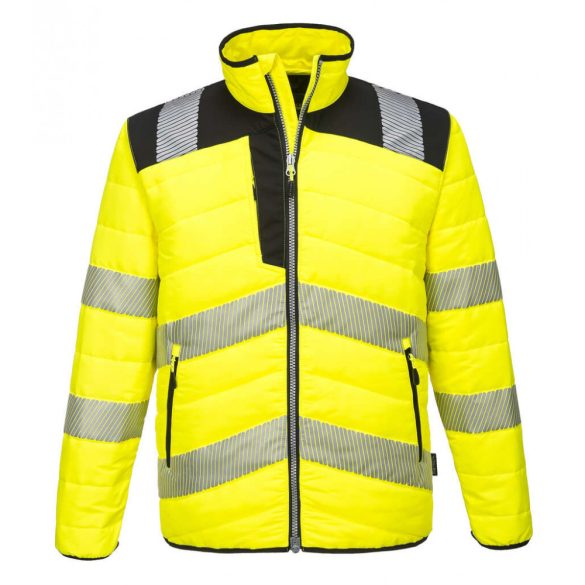 Portwest PW371 - PW3 Hi-Vis Baffle kabát - 4XL - sárga/fekete