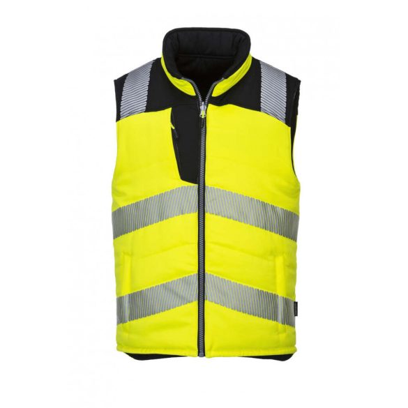 Portwest PW374 - PW3 Hi-Vis kifordítható mellény - XXL - sárga/fekete