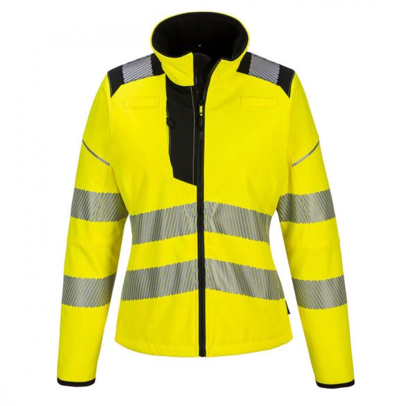 Portwest PW3 Hi-Vis női softshell PW381 - sárga / fekete - L