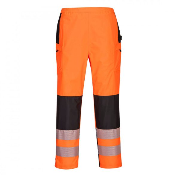 Portwest PW3 Hi-Vis női eső nadrág PW386 - narancs/fekete - L