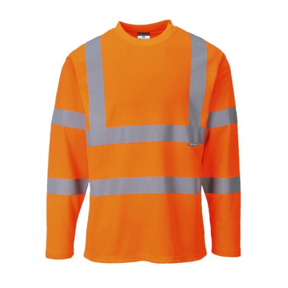 Portwest S278 - HiVis hosszú ujjú pólóing - L - narancs