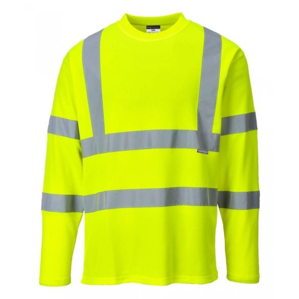 Portwest S278 - HiVis hosszú ujjú pólóing - L - sárga