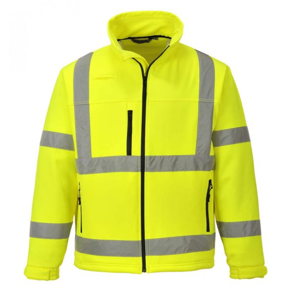 Portwest S424 - Jól láthatósági Softshell dzseki (3L) - XL - sárga