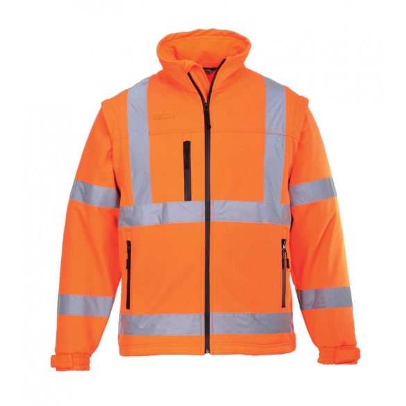 Portwest S428 - Jól láthatósági Softshell dzseki - 4XL - narancs