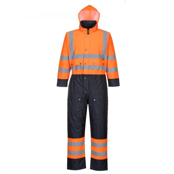 Portwest Contrastvízálló overál-bélelt S485 - sárga / fekete - 4XL