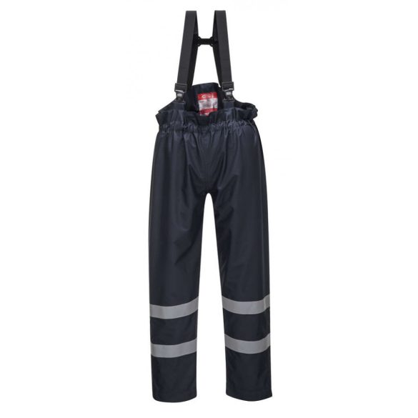 Portwest S772 - Bizflame Rain Multi Protection bélés nélküli nadrág - XXL - tengerészkék