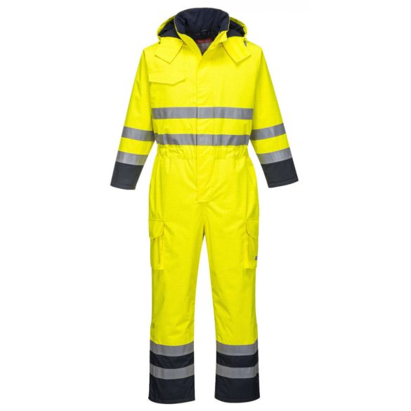 Portwest S775 - Bizflame Rain Hi-Vis antisztatikus FR overál - L - sárga