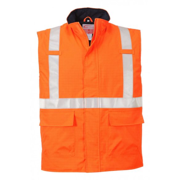 Portwest S776 - Bizflame Rain Hi-Vis antisztatikus FR mellény - L - narancs