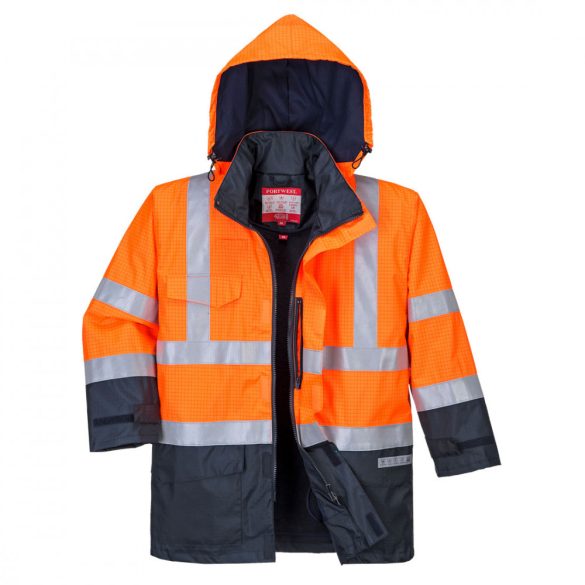 Portwest Hi-Vis Multi Protection munkavédelmi kabát S779 - sárga / tengerészkék - 4XL