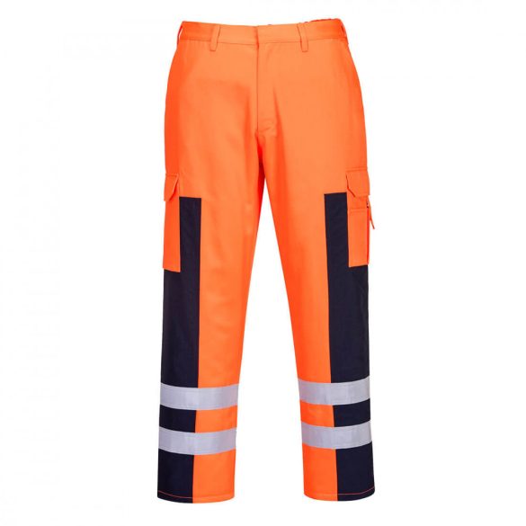 Portwest Hi-Vis Ballistic nadrág S919 - narancs / tengerészkék - M