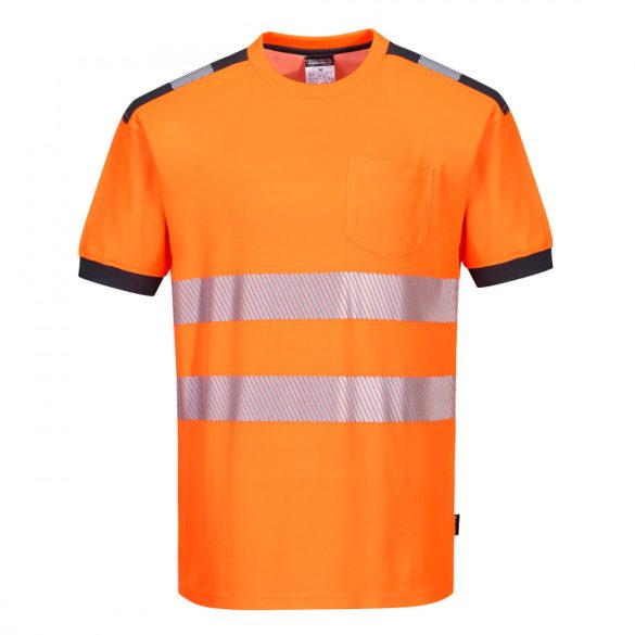 Portwest Jól láthatósági Vision póló T181 - narancs/szürke - 2XL