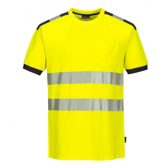 Portwest Jól láthatósági Vision póló T181 - sárga/szürke - 2XL