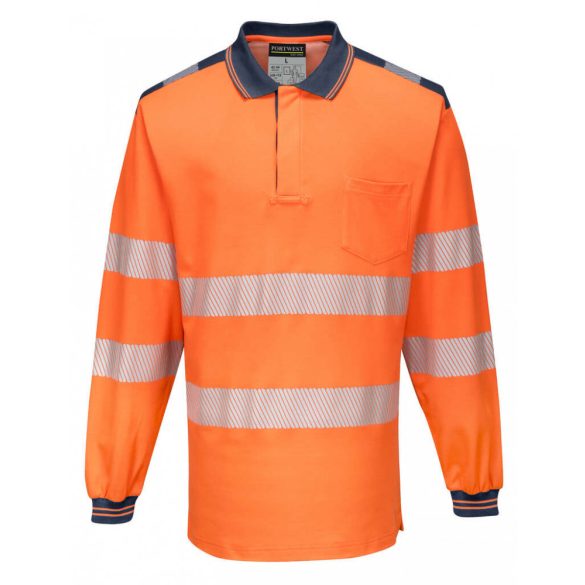 Portwest T184 - PW3 Hi-Vis hosszú ujjú pólóing - 4XL - narancs