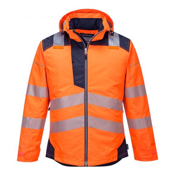 Portwest Vision Hi-Vis télikabát T400 - narancs / tengerészkék - 4XL