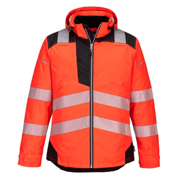 Portwest Vision Hi-Vis télikabát T400 - piros/fekete - L