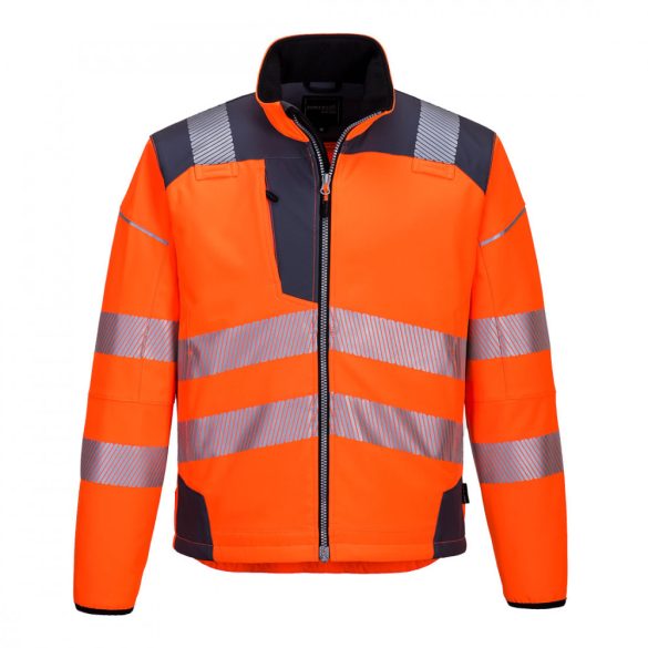 Portwest Vision Hi-Vis softshell kabát T402 - narancs/szürke - L