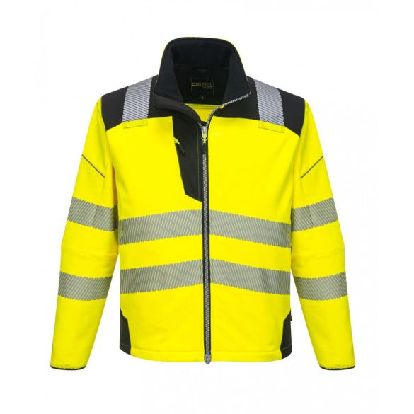 Portwest T402 - Vision Hi-Vis softshell kabát - 4XL - sárga/fekete