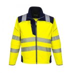   Portwest Vision Hi-Vis softshell kabát T402 - sárga / tengerészkék - XS