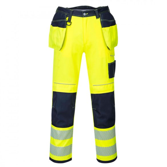 Portwest Vision Hi-Vis nadrág T501 - sárga / tengerészkék - 28 (XS)