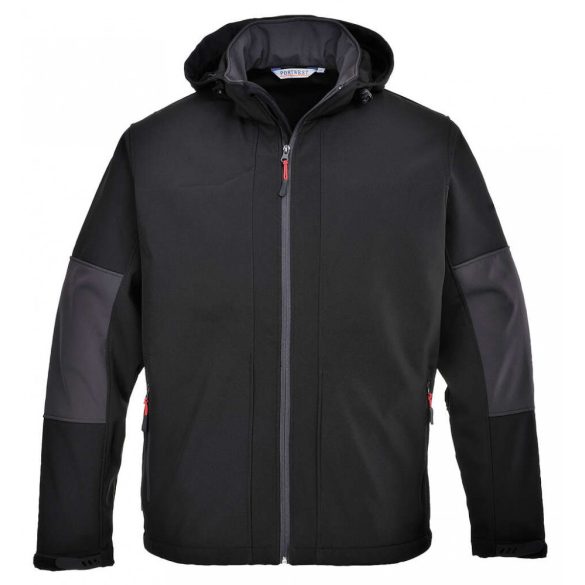 Portwest TK53 - Softshell dzseki kapucnival - L - fekete