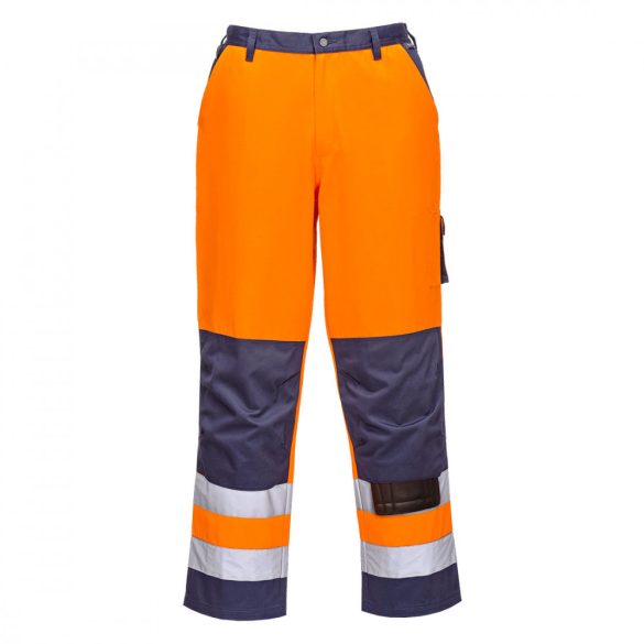 Portwest Texo Hi-Vis derekasnadrág TX51 - narancs / tengerészkék - L