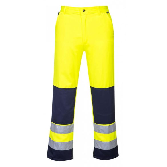 Portwest Seville Hi-Vis nadrág-TX71-sárga / tengerészkék-L