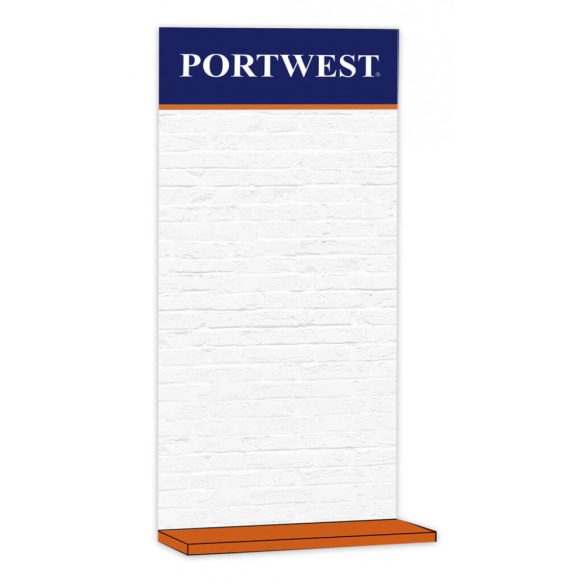 Portwest Fali bemutatóállvány Sz 1.28 m x M 2.42 m-Z600-narancs--