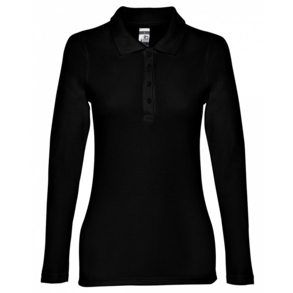 TH Clothes BERN WOMEN hosszú ujjú galléros póló TH-BERW black L